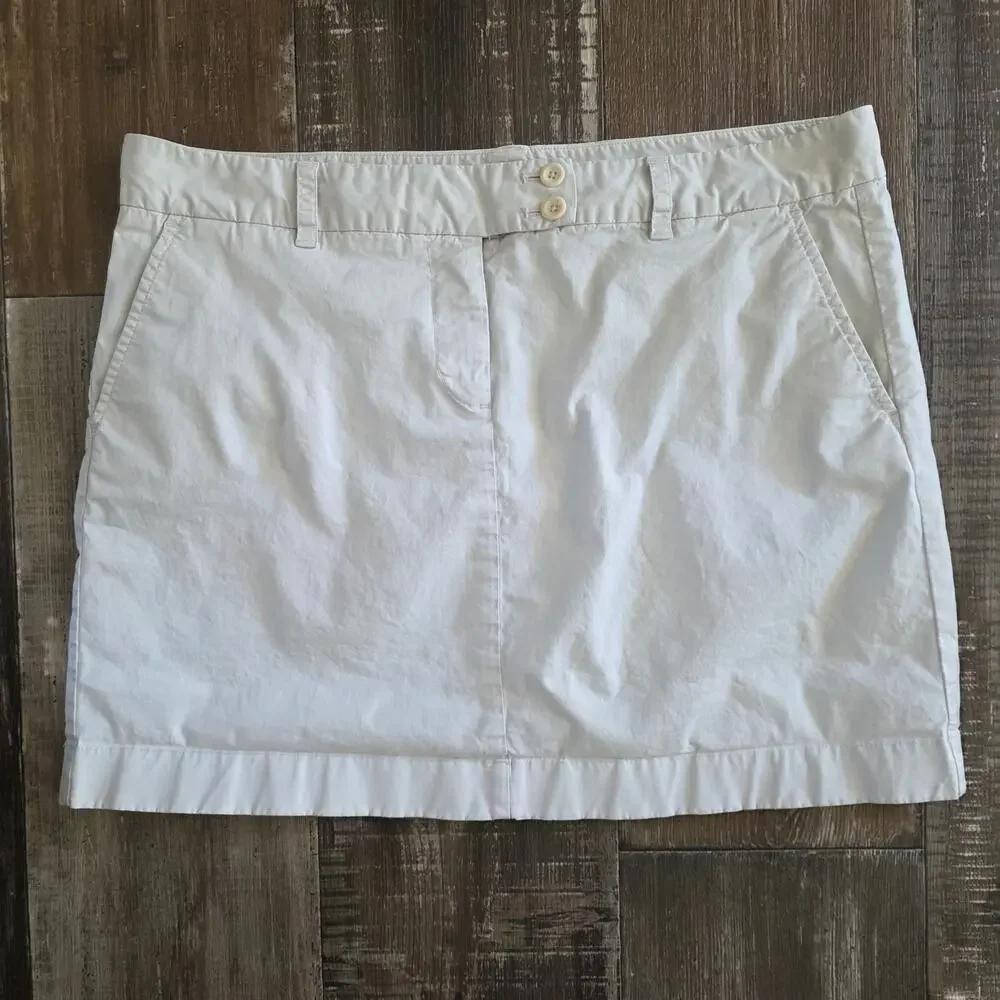 Vineyard Vines Khaki Mini Skirt Size 16